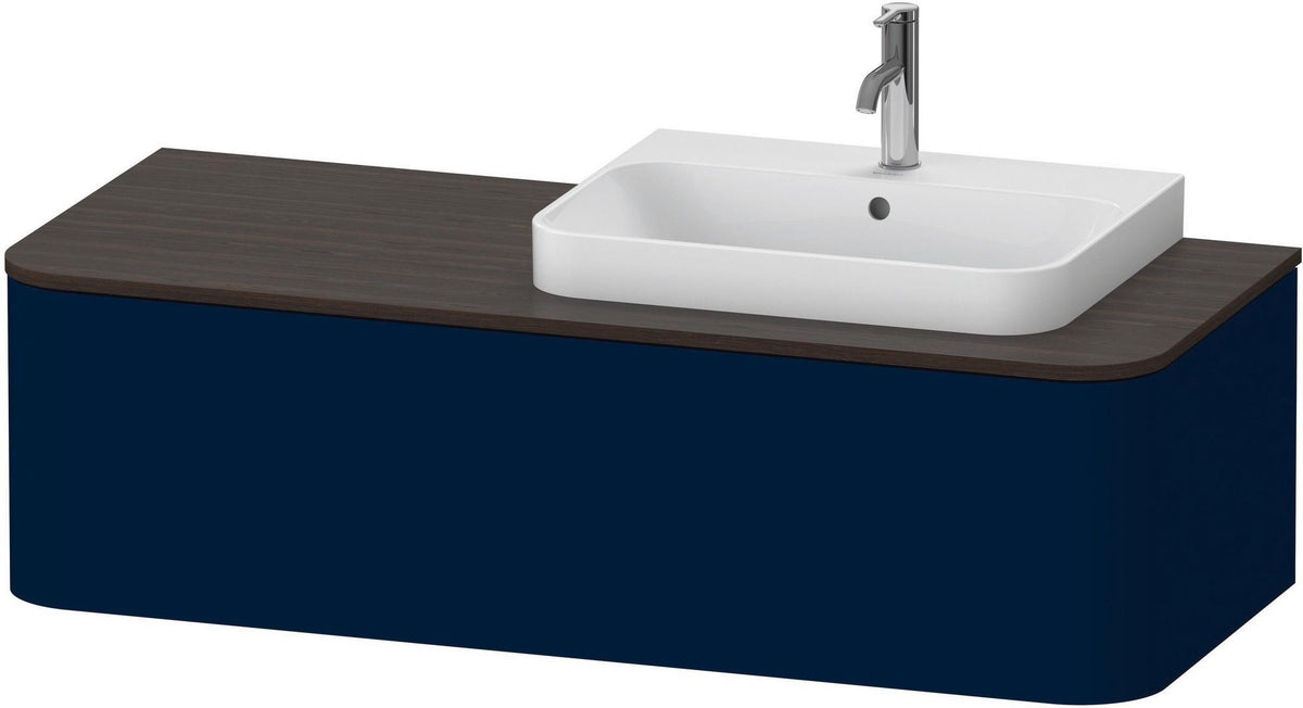 DURAVIT Happy D.2 Konsolenwaschtischunterbau 1300 mm taupe supermatt mit Tip-On und LED