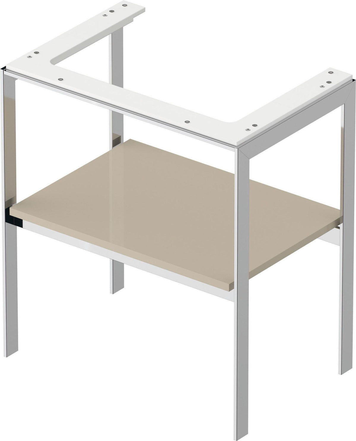 DURAVIT White Tulip Metallkonsole 760x684x450 mm Taupe Hochglanz mit Höhenausgleich