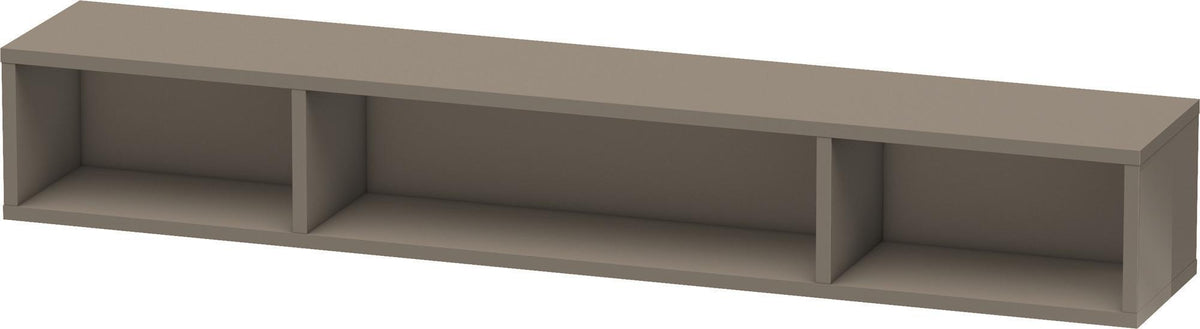 DURAVIT L-Cube Regalelement 800 mm, 3 Fächer, betongrau matt, wandhängend