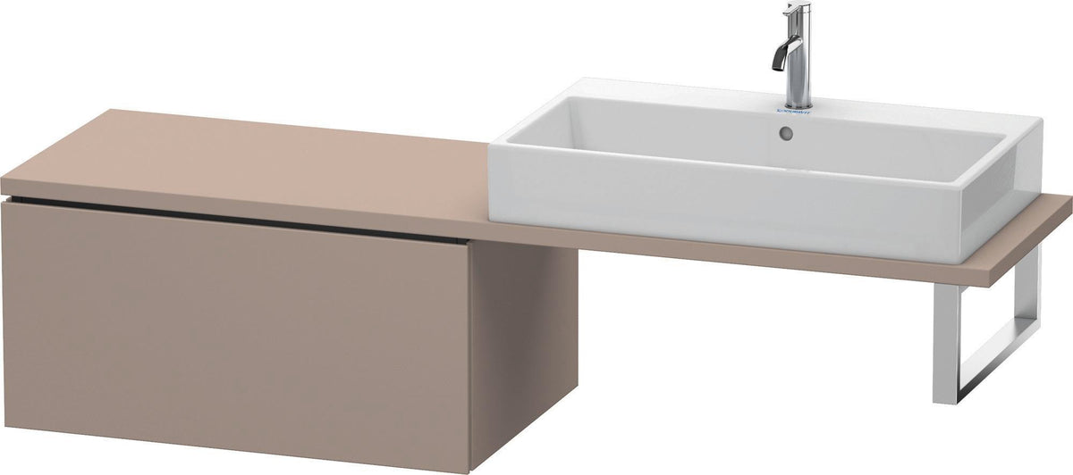 DURAVIT L-Cube Unterschrank für Konsole 820 mm, 1 Auszug, Weiß Matt, Tip-on