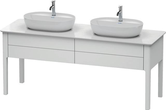 Duravit Luv Konsolenwaschtischunterbau 1733 mm weiß seidenmatt, 2 Auszüge, Tip-On