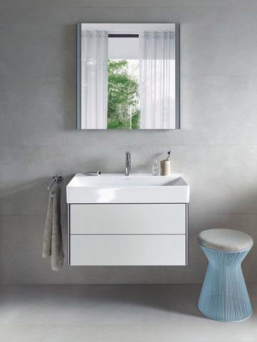 Duravit DuraSquare Möbelwaschtisch 800 mm, weiß, mit Hahnlochbank