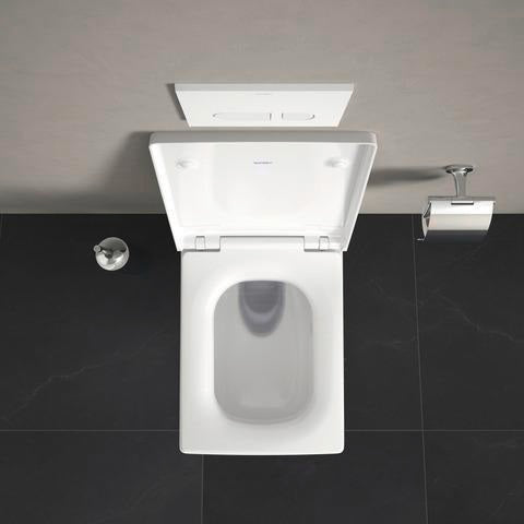 DURAVIT WC-Sitz Design Classics Viu Weiß mit Edelstahl-Scharnieren, ohne Absenkautomatik