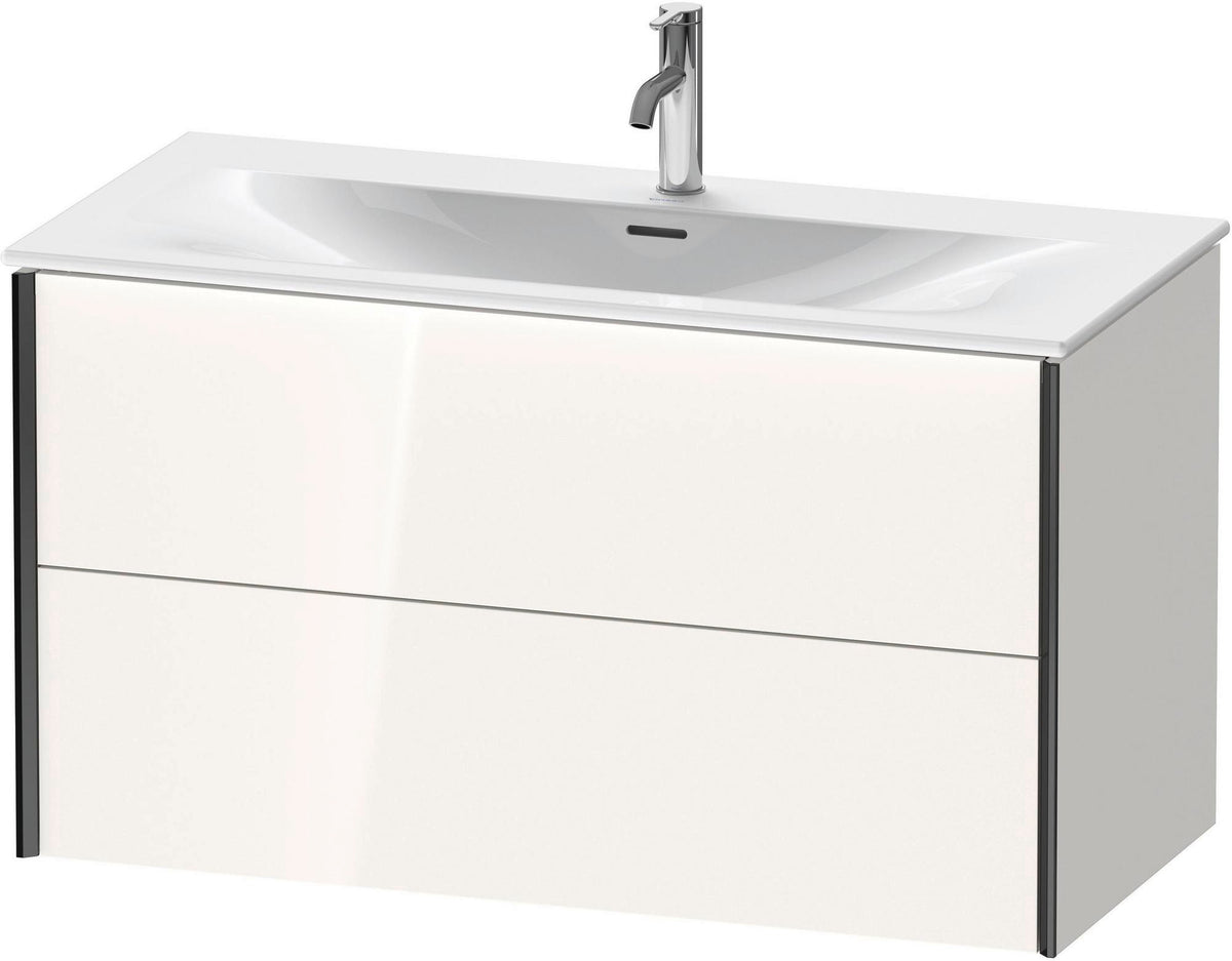 DURAVIT XViu Waschtischunterbau wandhängend 1010 mm, 2 Schubkästen, weiß matt – mit Tip-On-Technik