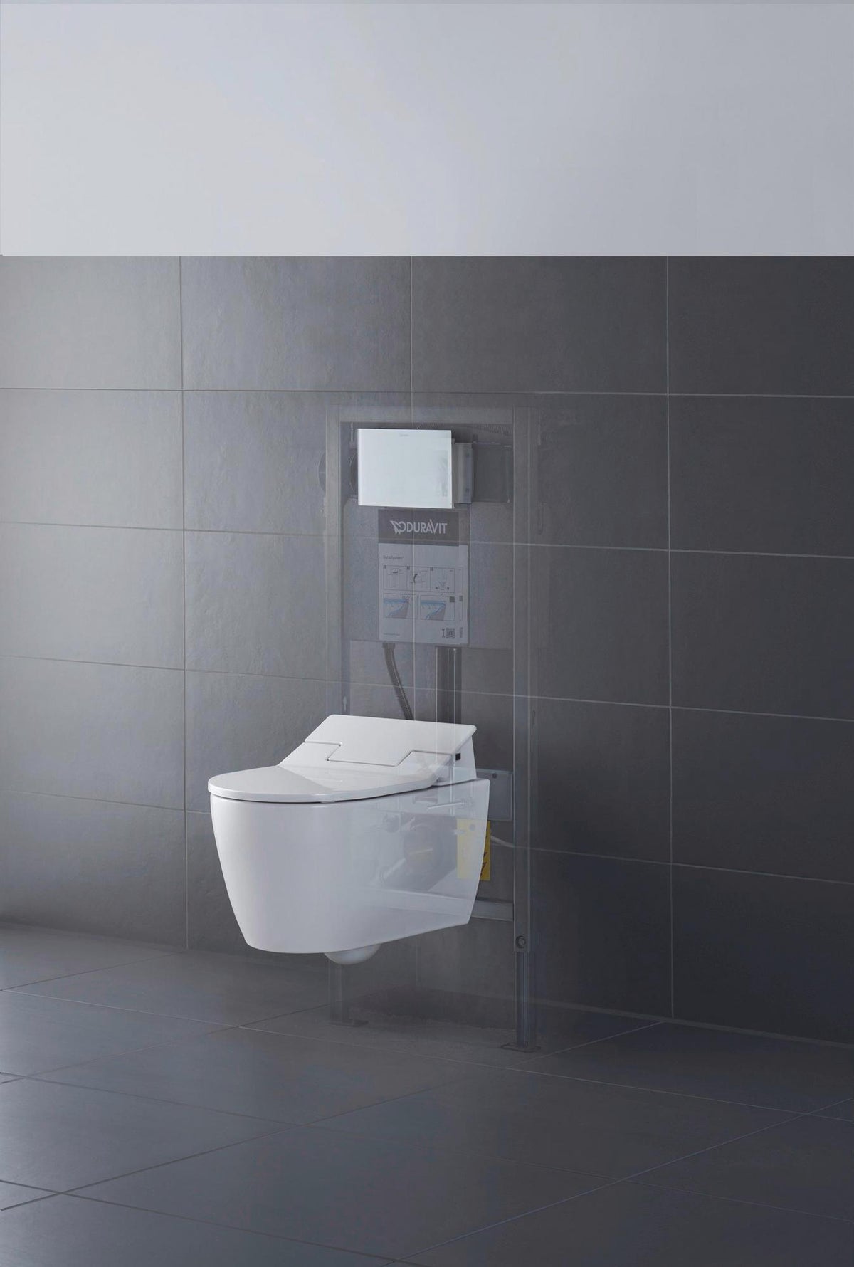 DURAVIT ME by Starck Wand-WC 570 mm spülrandlos mit WonderGliss für Dusch-WC