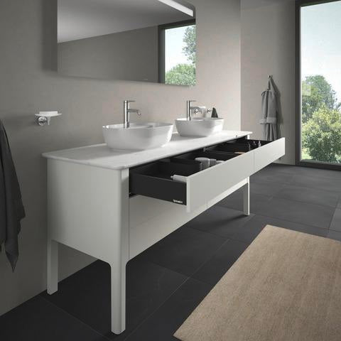 Duravit Luv Konsolenwaschtischunterbau bodenstehend 1733 mm weiß seidenmatt mit 2 Auszügen
