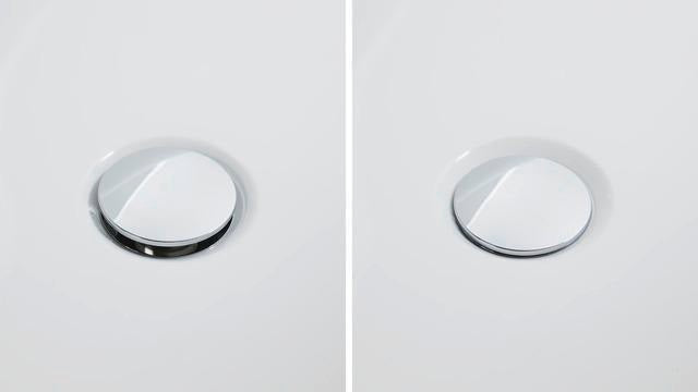 DURAVIT Quadroval Ab- und Überlaufgarnitur mit Drehgriff, Bowdenzug 1100 mm, Chrom