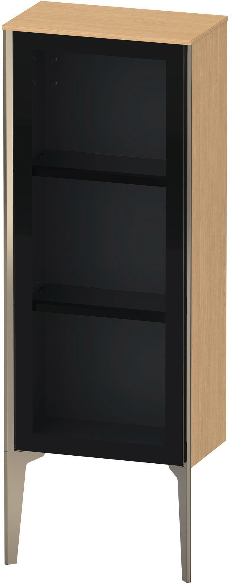 DURAVIT XViu Halbhochschrank 400 mm Parsolglas grau mit Tip-on Technik und Soft-Close