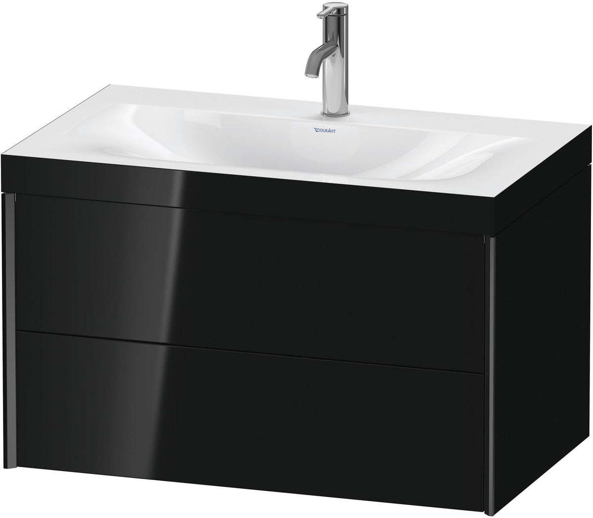 DURAVIT XViu c-bonded Waschtischset wandhängend 800x480x503mm mit 2 Schubkästen, Push-Open und Soft-Close