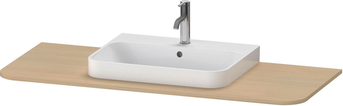 Duravit Konsole Happy D.2 1300 mm taupe supermatt – Beckenposition links