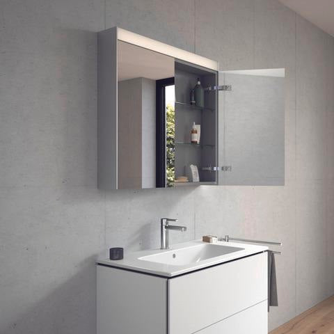 DURAVIT Spiegelschrank BETTER 760x810x148mm mit LED-Beleuchtung, Front- und Innenspiegel, Soft-Close
