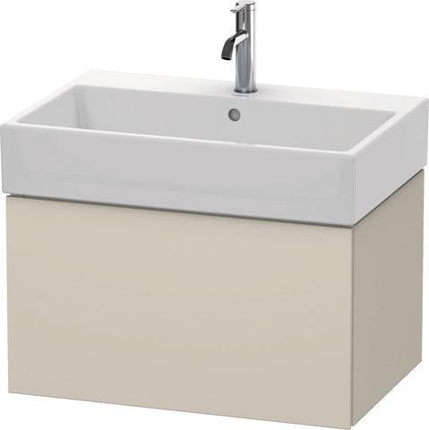Duravit L-Cube Waschtischunterbau 684 mm taupe supermatt mit Tip-On-Technik