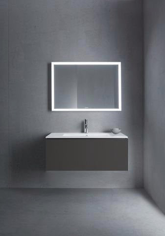 DURAVIT ME by Starck Möbelwaschtisch 1030 mm Weiß Seidenmatt mit Überlauf und 1 Hahnloch