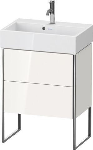 Duravit XSquare Waschtischunterbau 584x731x390mm mit Fußgestell und Höhenausgleich, s-matt ES Ahorn