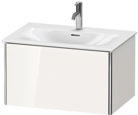 Duravit XSQUARE Waschtischunterbau 710 mm weiß matt – 1 Auszug, wandhängend, für Viu