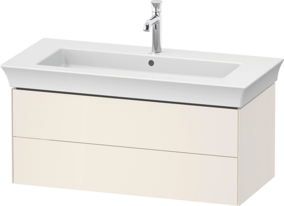 DURAVIT White Tulip Waschtischunterbau 984 mm, 2 Schubkästen, weiß seidenmatt