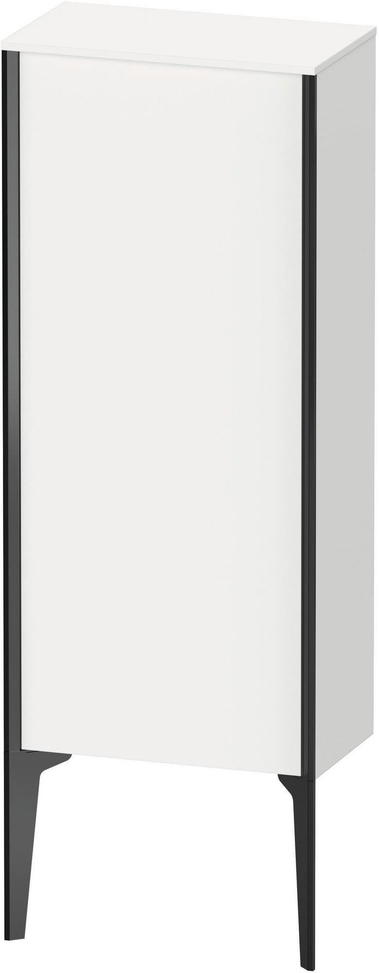Duravit XViu Halbhochschrank 400 mm weiß matt, rechts, mit Tip-on und Soft-Close