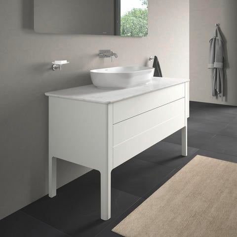 Duravit Luv Waschtischunterbau bodenstehend 1338 mm Weiß Seidenmatt mit Tip-On-Technik