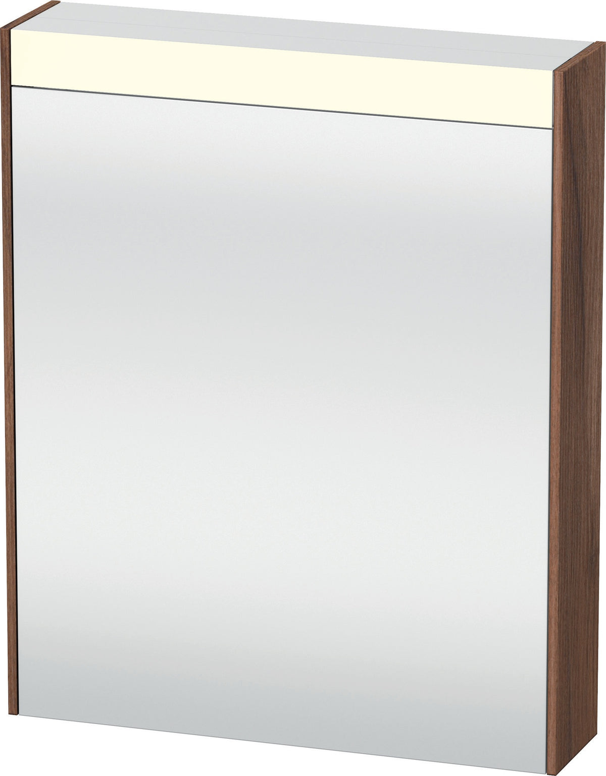 DURAVIT Brioso Spiegelschrank 620 mm graphit matt – 1 Tür links, LED-Beleuchtung, Steckdose