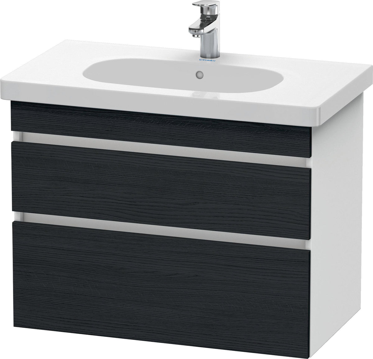 DURAVIT DuraStyle Waschtischunterbau 800 mm wandhängend, 2 Schubkästen, weiß matt – mit Soft-Close