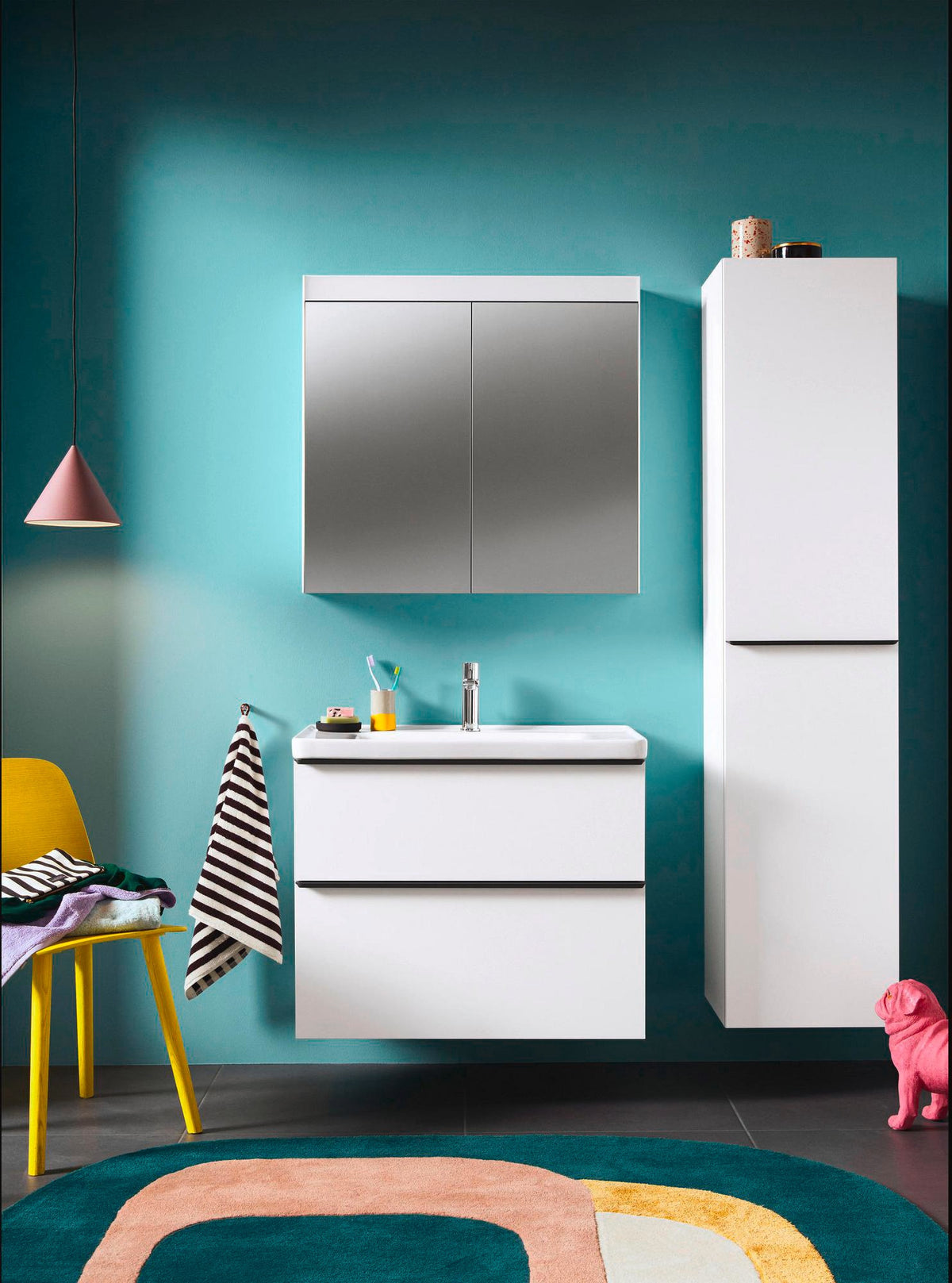 DURAVIT D-Neo Einhebel-Waschtischmischer mit Zugstange, Chrom – 109 mm Ausladung