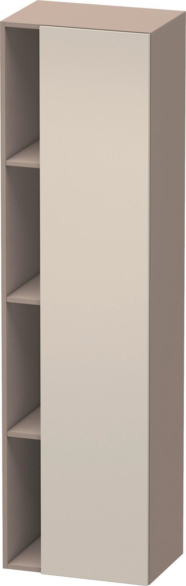 DURAVIT DuraStyle Hochschrank 360x500x1800mm, 1 Tür links, weiß matt – Wandhängend mit Soft-Close