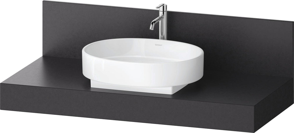 DURAVIT Balcoon Konsole 1200x550x370 mm mit Ausschnitt mittig, Lava Struktur, ohne Beleuchtung