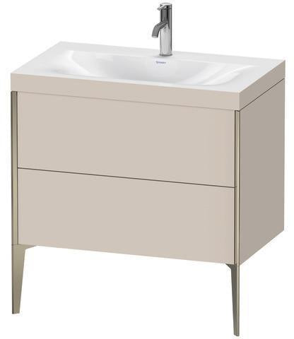 Duravit Möbelwaschtischset XVIU 800x480mm Chaos mit Möbelwaschtisch Viu und Unterbau