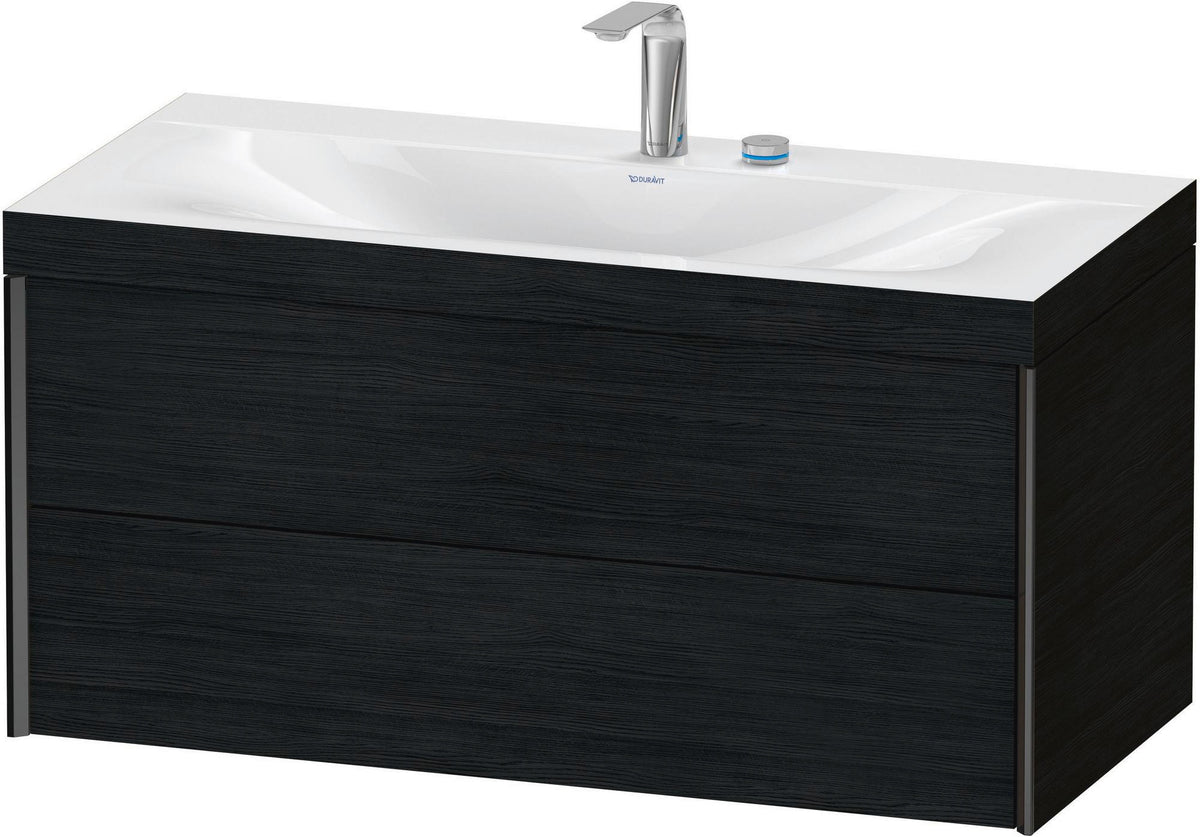 DURAVIT XViu c-bonded Waschtischunterbauset 1000 mm Eiche mit 2 Schubkästen