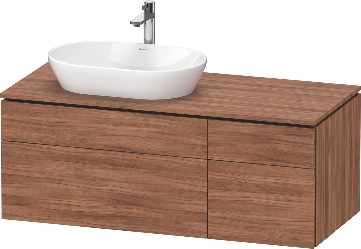 DURAVIT L-Cube Waschtischunterbau 1220 mm taupe supermatt mit Tip-On-Technik und Soft-Close