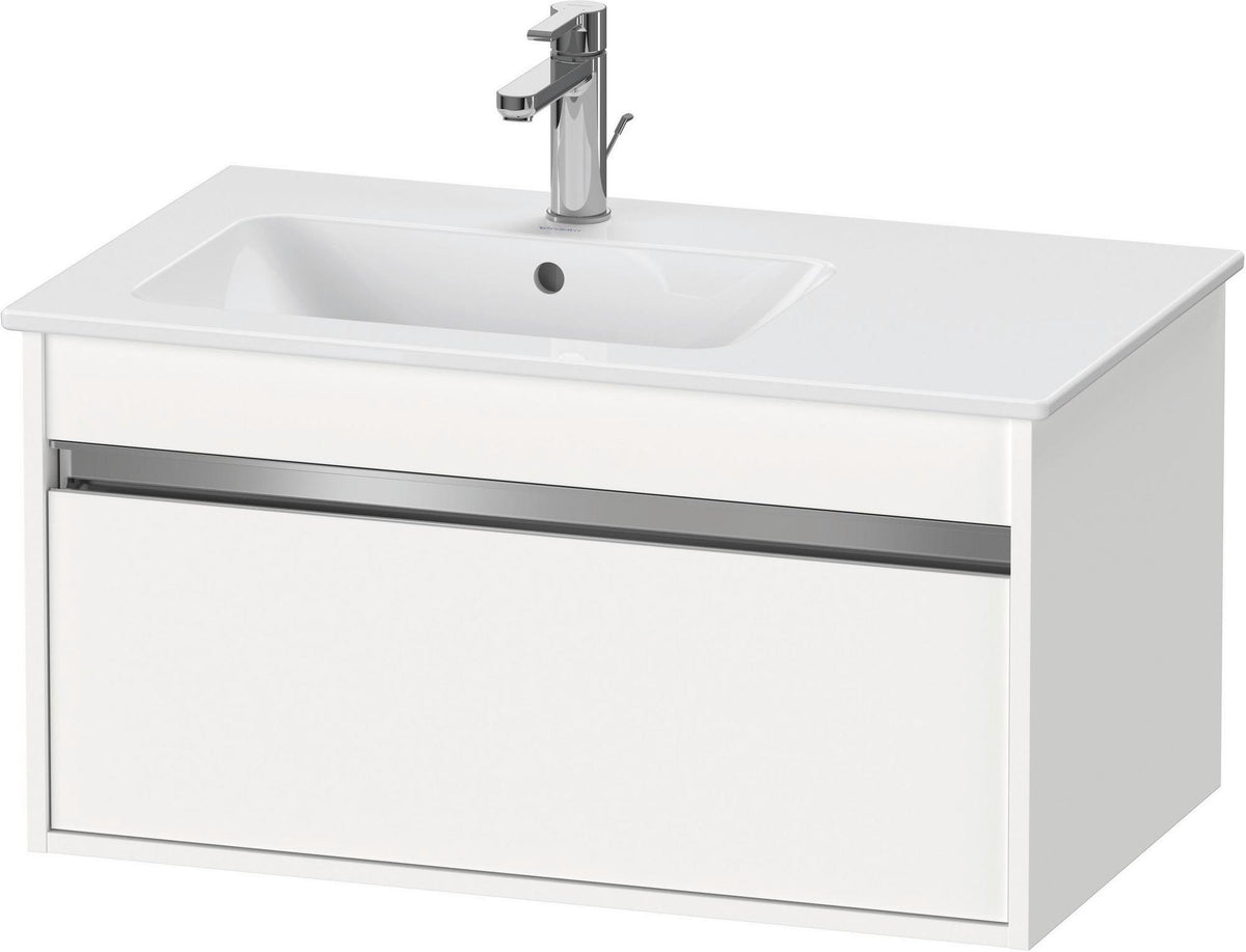Duravit Ketho Waschtischunterbau 800 mm Weiß Matt mit 1 Auszug & Soft-Close