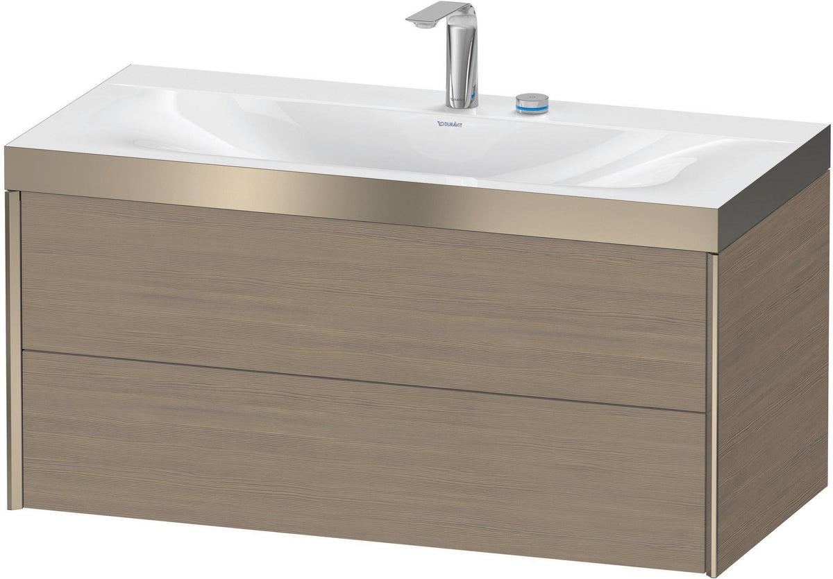 DURAVIT XViu c-bonded Waschtischunterbauset 1000 mm Eiche mit 2 Schubkästen