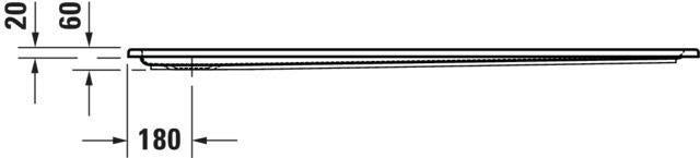 DURAVIT Starck Slimline Duschwanne 1400x750 mm Weiß Sanitäracryl mit Antislip