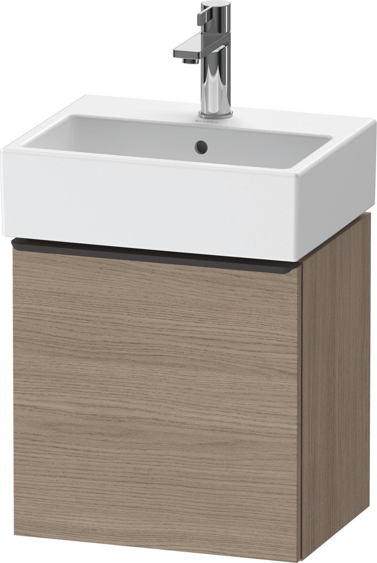 DURAVIT D-Neo Waschtischunterbau 434 mm Eiche Terra Matt, 1 Tür links, wandhängend