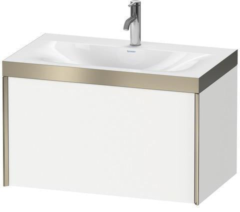 Duravit XViu Möbelwaschtischset 800x480mm mit Unterschrank, 1 Auszug, Ahorn mitte