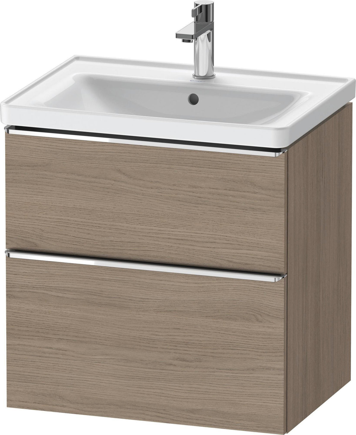 Duravit D-Neo Waschtischunterbau 634 mm Eiche Terra Matt mit Soft-Close-Auszug
