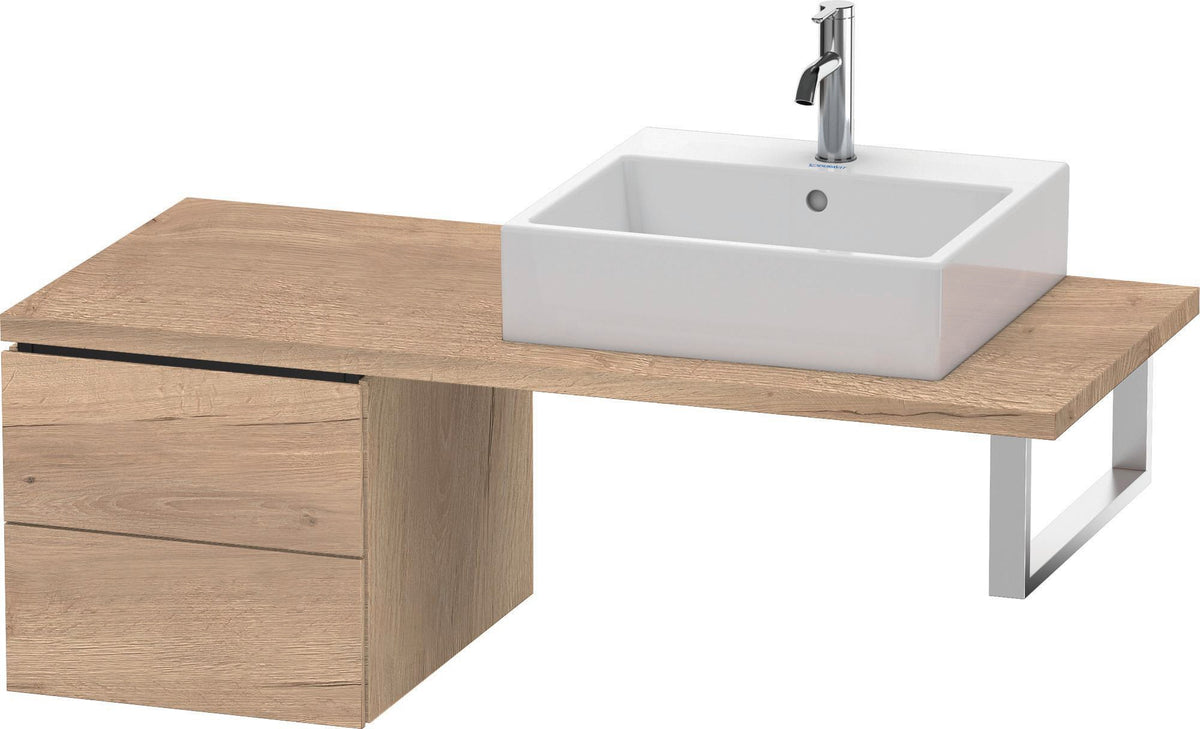 Duravit L-Cube Unterschrank für Konsole 420 mm, 2 Schubkästen, Weiß Matt