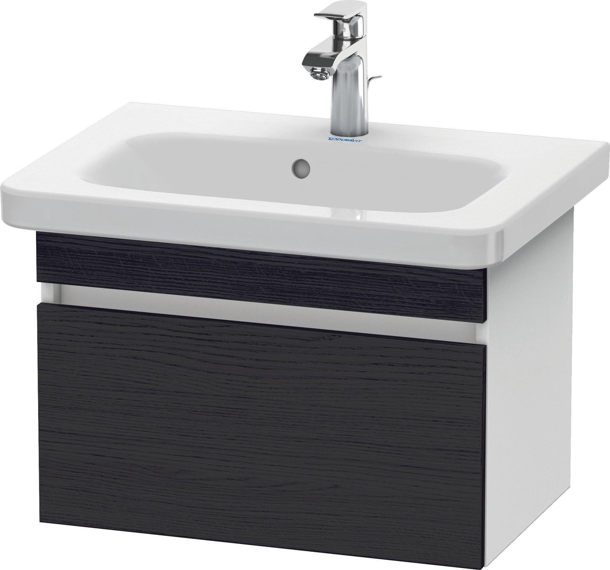 DURAVIT DuraStyle Waschtischunterbau wandhängend 580 mm betongrau matt mit Soft-Close-Auszug