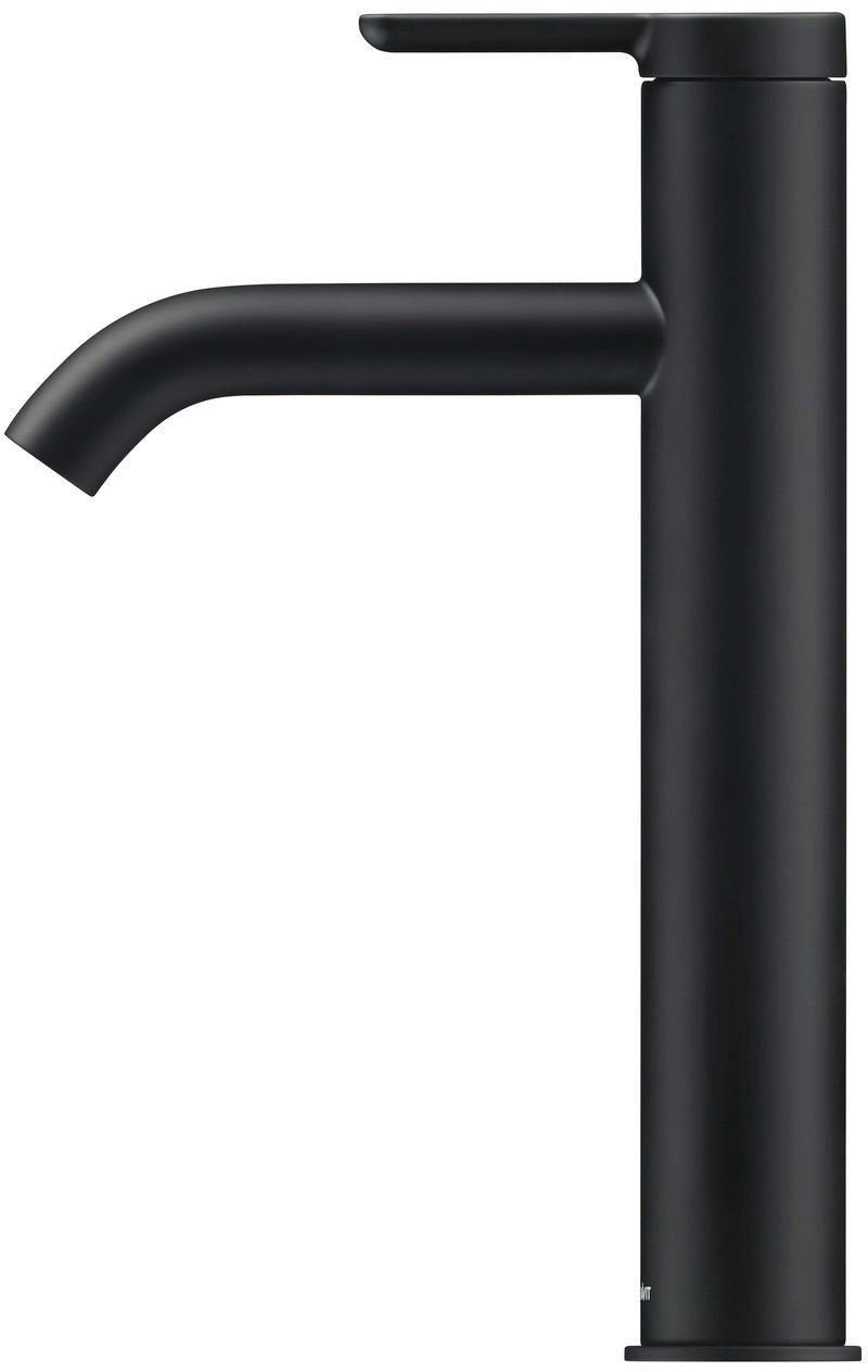 DURAVIT C.1 Einhebel-Waschtischmischer L ohne Zugstange, Schwarz Matt, 136 mm Ausladung