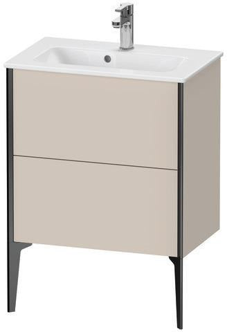 Duravit Waschtischunterbau XVIU 610x834x390mm 2 Auszüge Compact s-matt