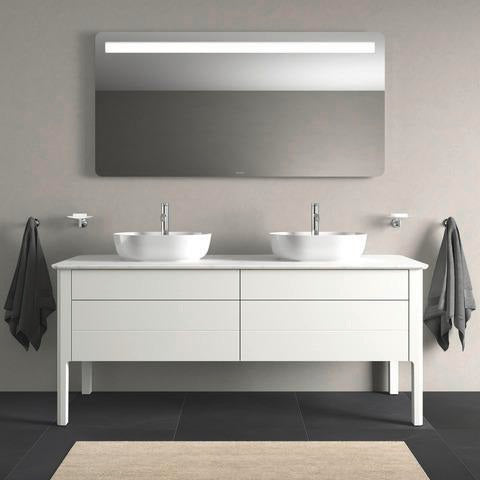 Duravit Luv Konsolenwaschtischunterbau bodenstehend 1733 mm weiß seidenmatt mit 2 Auszügen