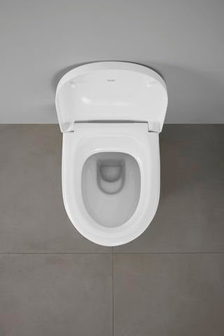 DURAVIT Univavo WC-Sitz D-Form tief 457 mm mit Absenkautomatik, abnehmbar, Edelstahl-Scharniere, Weiß