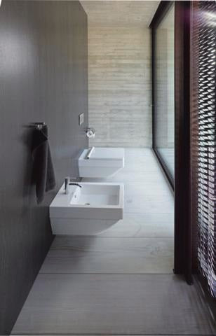 DURAVIT C.1 Einhebel-Bidetmischer Schwarz Matt 121 mm mit Zugstangen-Ablaufgarnitur