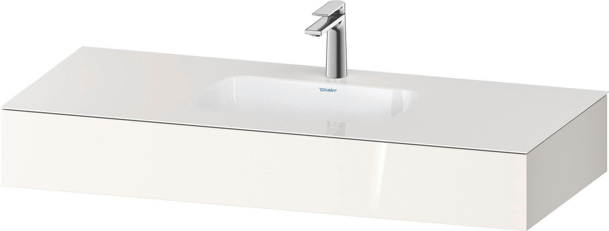 DURAVIT Qatego Einbauwaschtisch mit Konsole 800x550mm Weiß Hochglanz – Studio F. A. Porsche