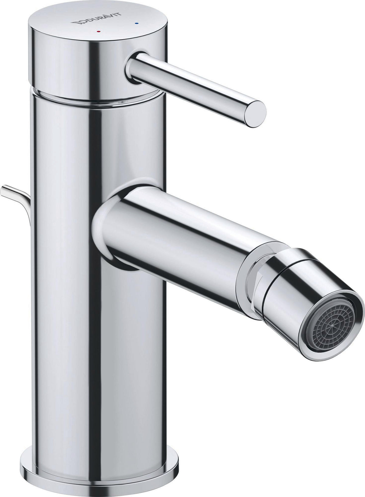 DURAVIT Circle Einhebel-Bidetmischer Chrom – Keramikmischsystem, 128 mm Ausladung