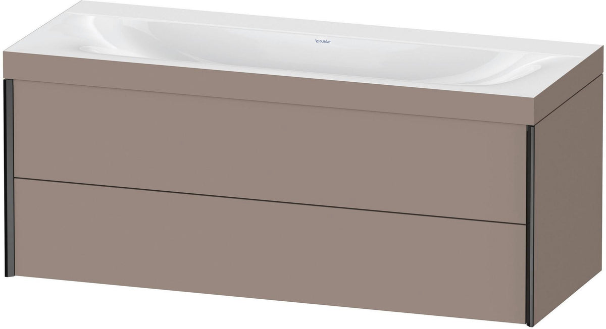 DURAVIT XViu c-bonded Waschtischunterbauset 1200 mm wandhängend mit 2 Schubkästen