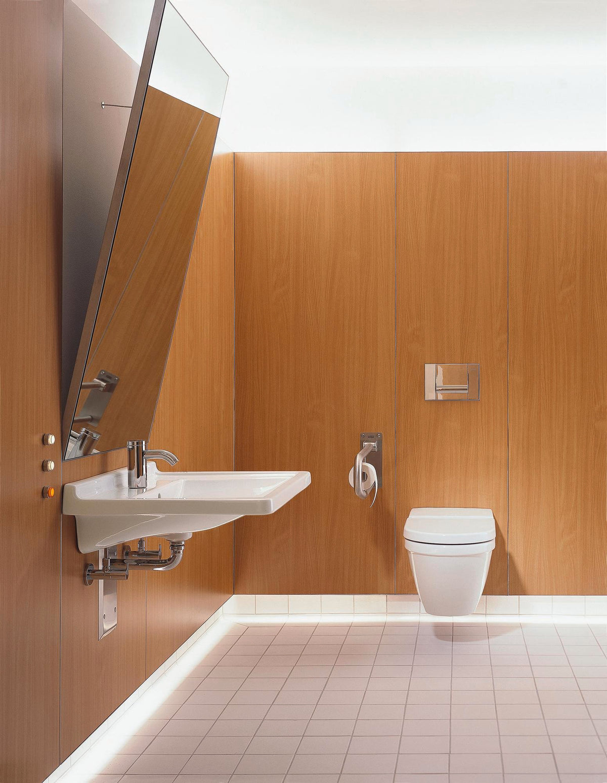 DURAVIT Waschtisch Starck 3 Vital 700 mm mit Überlauf und Hahnlochbank, weiß