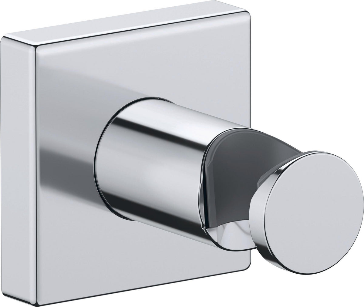 Duravit Brausehalter 55x102 mm Rosette Eckig Chrom – Wandhalterung mit verdeckter Befestigung