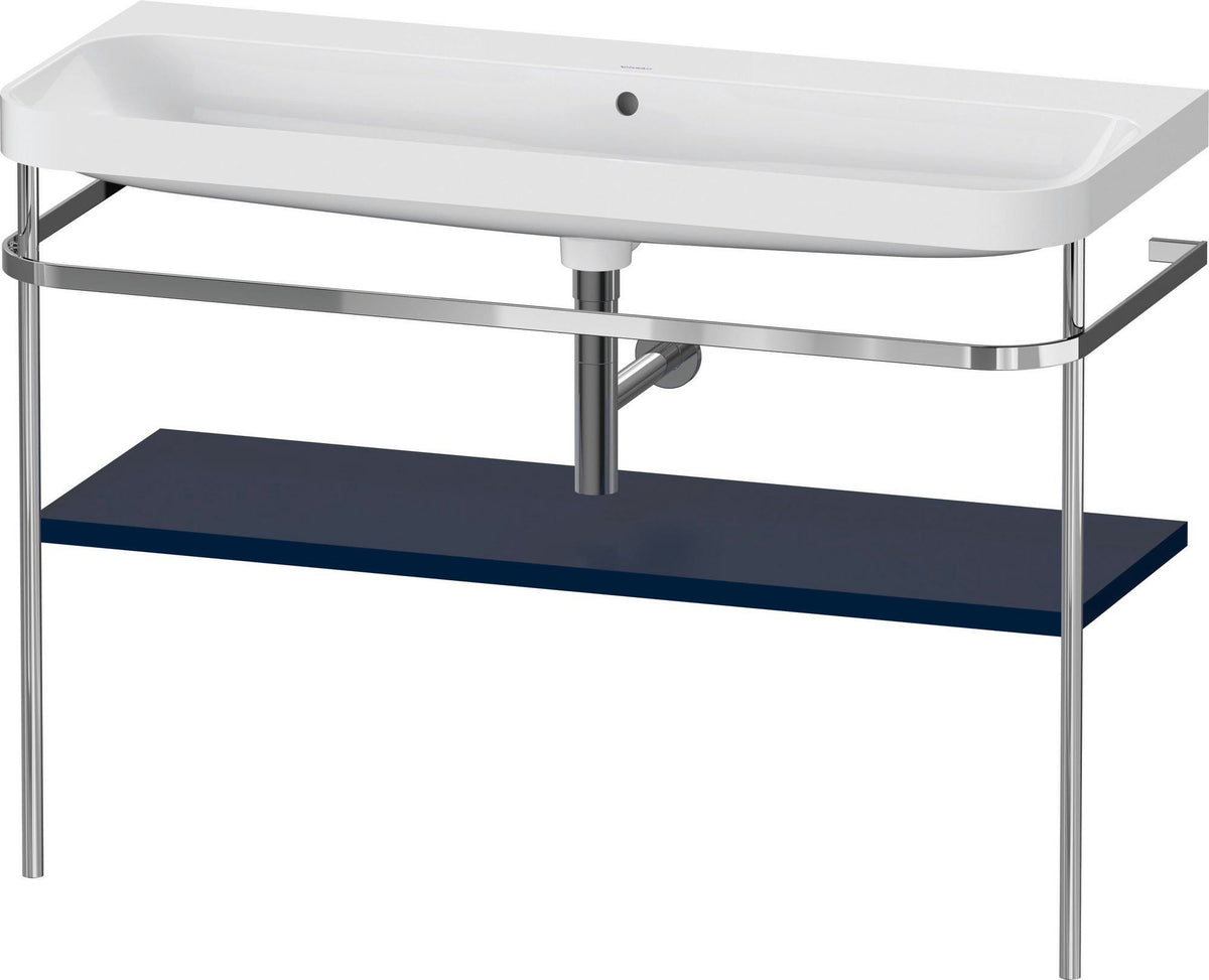 Duravit Happy D.2 c-shaped Waschtischset 1175 mm mit Metallkonsole und Waschschüssel