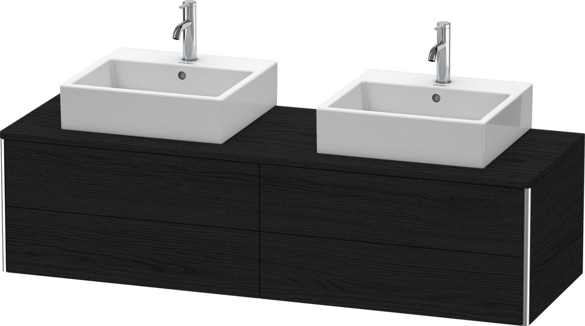 Duravit XSquare Waschtischunterbau 1600 mm betongrau matt, 4 Schubkästen, wandhängend